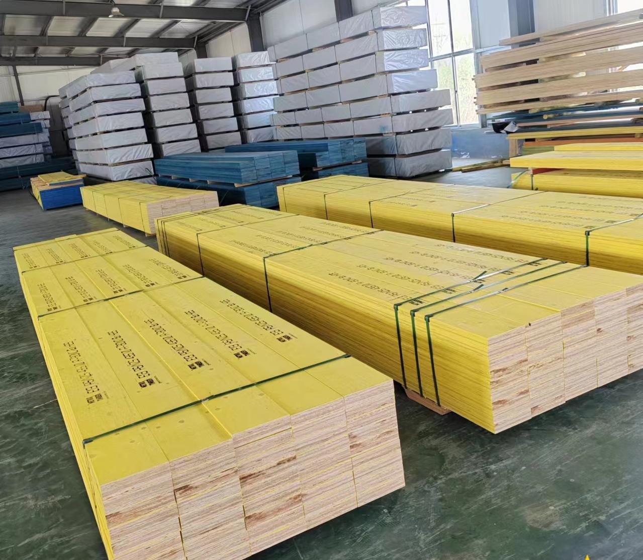 Packaged engineered timber ready for supply